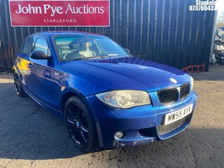 Location: Stapleford - 2005 BMW 120D M SPORT 5 Door Hatchback REG: MW55XYV, Keys: Yes, MOT Expiry date: 14/05/2026, 1995 Diesel, 6 Speed Manual Diesel, Former Keepers: 6