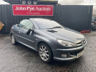 Location: Stapleford - 2007 PEUGEOT 206 ALLURE CC Coupe REG: KU07FJC, Keys: Yes, MOT Expiry date: 15/06/2026, 1587 Petrol, 5 Speed Manual Petrol, Former Keepers: 3