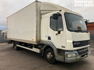 Location: Nottingham - 2011 DAF TRUCKS LF BOX VAN REG: YJ11CKD, 4461cc DIESEL, MANUAL DIESEL, Former Keepers: 4, Keys: Yes, MOT Expiry date: 31/12/2024