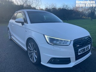 Location: Birmingham - 2016 AUDI A1 S LINE TFSI 3 DOOR HATCHBACK REG: YO16HTL, 1395CC PETROL, 6 SPEED MANUAL PETROL, Former Keepers: 2, Keys: Yes, MOT Expiry date: 02/03/2026