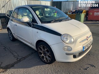 Location: BELVEDERE - 2012 FIAT 500 LOUNGE RHD 3 Door Hatchback REG: GF62KZK, 1242cc Petrol, 5 Speed Manual Petrol, Former Keepers: 5, Keys: No, MOT: Expiry date28.09.2026