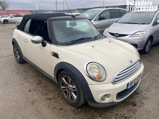 Location: Belvedere - 2012 MINI ONE Convertible REG: RF12KTX, 1598cc Petrol, 6 Speed Manual Petrol, Former Keepers: 4, Keys: Yes, MOT Expiry date: 23.12.2025
