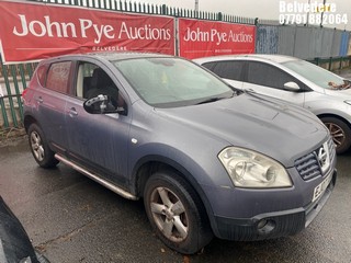 Location: Belvedere - 2007 NISSAN QASHQAI ACENTA 2WD 5 Door Hatchback REG: EJ07XBM, Keys: No, MOT Expiry date: 15/11/2025, 1997 Petrol, 6 Speed Manual Petrol, Former Keepers: 5