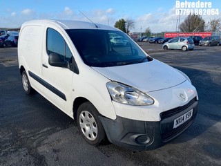 Location: Belvedere - 2014 PEUGEOT PARTNER 850 S L1 HDI Panel Van REG: NX14VSN, Keys: No, MOT Expiry date: 27/03/2026, 1560 Diesel, 5 Speed Manual Diesel, Former Keepers: 4
