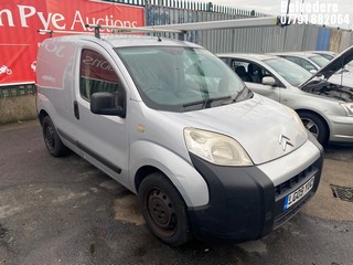 Location: Belvedere - 2009 CITROEN NEMO X 610 Panel Van REG: LG09YUO, Keys: No, MOT Expiry date: 15/08/2025, 1360 Petrol, 5 Speed Manual Petrol, Former Keepers: 3