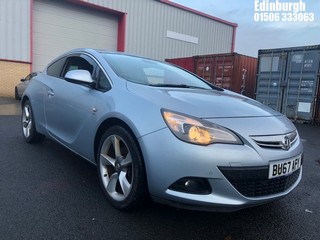 Location: Edinburgh - 2017 VAUXHALL ASTRA GTC SRI CDTI S/S 3 Door Hatchback REG: BU67AFY, Keys: Yes, MOT Expiry date: 04/12/2024, 1598 Diesel, 6 Speed Manual Diesel, Former Keepers: 4