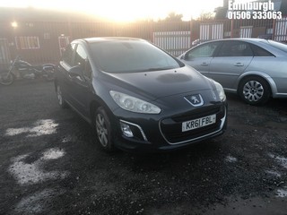 Location: Edinburgh - 2012 PEUGEOT 308 ACTIVE HDI 5 Door Hatchback REG: KR61FBL, Keys: No, MOT Expiry date: 12/08/2025, 1560 Diesel, 5 Speed Manual Diesel, Former Keepers: 5