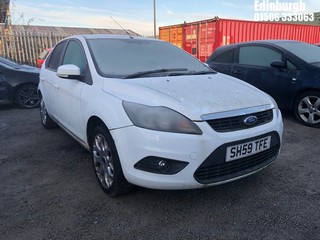 Location: Edinburgh - 2009 FORD FOCUS ZETEC TDCI 109 5 Door Hatchback REG: SH59TFE, Keys: No, MOT Expiry date: 21/08/2025, 1560 Diesel, 5 Speed Manual Diesel, Former Keepers: 9