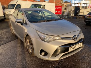 Location: Nottingham - 2015 TOYOTA AVENSIS BUSINESS ED VALVE 4 DOOR SALOON REG: YR65PYU, 1798cc PETROL, 6 SPEED MANUAL PETROL, Former Keepers: 5, Keys: No, MOT Expiry date: 05/09/2025