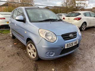 Location: Mitcham - 2008 KIA PICANTO 2 12V 5 Door Hatchback REG: BD08VWE, Keys: No, MOT Expiry date: 18/06/2025, 1086 Petrol, 5 Speed Manual Petrol, Former Keepers: 5