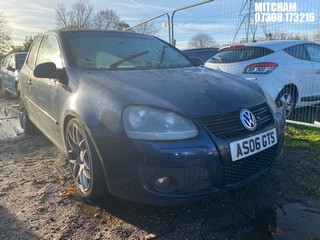 Location: Mitcham - 2007 VOLKSWAGEN GOLF GT SPORT TSI 140 3 Door Hatchback REG: AS06GTS, Keys: No, MOT Expiry date: 11/06/2025, 1390 Petrol, 6 Speed Manual Petrol, Former Keepers: 15