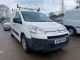 Location: Mitcham - 2010 CITROEN BERLINGO 625 LX HDI 90 Panel Van REG: AP59FWS, Keys: No, MOT Expiry date: 09/07/2026, 1560 Diesel, 5 Speed Manual Diesel, Former Keepers: 3