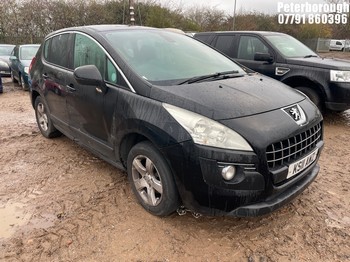 Location: Peterborough - 2011 PEUGEOT 3008 SR HDI 5 Door Hatchback REG: KS11AWZ, Keys: No, MOT Expiry date: 23/08/2026, 1560 Diesel, 6 Speed Manual Diesel, Former Keepers: 5