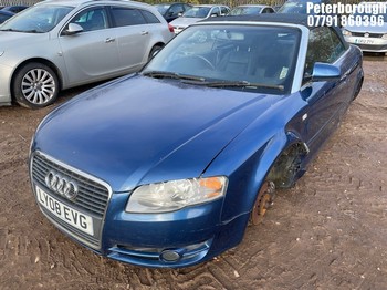 Location: Peterborough - 2008 AUDI A4 TDI 140 Convertible REG: LY08EVG, Keys: No, MOT Expiry date: 25/06/2022, 1986 Diesel, 6 Speed Manual Diesel, Former Keepers: 3
