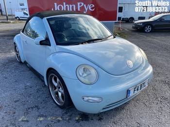 Location: South Wales - 2003 VOLKSWAGEN BEETLE CABRIOLET Convertible REG: F4BTL, Keys: No, MOT Expiry date: 11/10/2022, 1984 Petrol, 5 Speed Manual Petrol, Former Keepers: 7