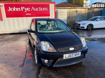 Location: Hull - 2007 FORD FIESTA ZETEC S 3 Door Hatchback REG: LJ07XHY, Keys: No, MOT Expiry date: 11/10/2025, 1596 Petrol,, Former Keepers: 10
