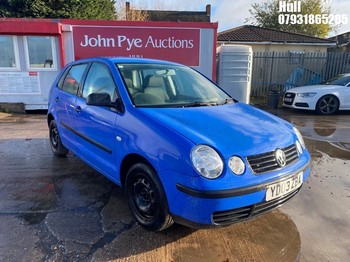 Location: Hull - 2003 VOLKSWAGEN POLO E 5 Door Hatchback REG: YD03ZBA, Keys: No, MOT Expiry date: 03/11/2025, 1198 Petrol, 5 Speed Manual Petrol, Former Keepers: 1