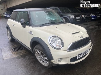 Location: Hayes - 2008 MINI COOPER S AUTO 3 Door Hatchback REG: KN58EMF, Keys: No, MOT Expiry date: 04/09/2025, 1598 Petrol, 6 Speed Auto Petrol, Former Keepers: 5