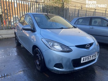 Location: Hayes - 2008 MAZDA 2 TS 5 Door Hatchback REG: AV57YYX, Keys: No, MOT Expiry date: 01/09/2026, 1348 Petrol, 5 Speed Manual Petrol, Former Keepers: 10