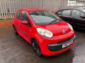Location: Hayes - 2007 CITROEN C1 RHYTHM 5 Door Hatchback REG: YM07BXP, Keys: No, MOT Expiry date: 14/02/2026, 998 Petrol, 5 Speed Manual Petrol, Former Keepers: 8