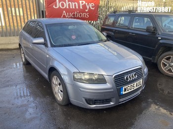 Location: Hayes - 2005 AUDI A3 SPECIAL EDITION 5 Door Hatchback REG: WG05AUL, Keys: No, MOT Expiry date: 18/03/2026, 1595 Petrol, 5 Speed Manual Petrol, Former Keepers: 5