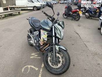Location: Hayes - 2012 KAWASAKI ER 650 CBF Motorcycle REG: LM61ULD, Keys: No, MOT Expiry date: 27/09/2024, 649 Petrol, MANUAL, Former Keepers: 6