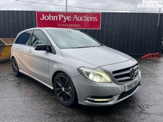 Location: Stapleford - 2013 MERCEDES-BENZ B180 BLUEEFFICIENCY SPRT MPV REG: YH13SRU, Keys: Yes, MOT Expiry date: 23/07/2026, 1796 Diesel, 7 Speed Auto Diesel, Former Keepers: 4