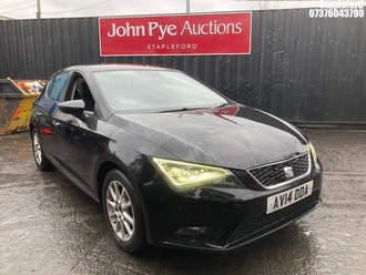 Location: Stapleford - 2014 SEAT LEON SE TECHNOLOGY TDI 5 Door Hatchback REG: AV14DDA, Keys: Yes, MOT Expiry date: 21/07/2026, 1598 Diesel, 5 Speed Manual Diesel, Former Keepers: 6