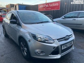 Location: Stapleford - 2012 FORD FOCUS ZETEC TDCI 5 Door Hatchback REG: FP62EWE, Keys: Yes, MOT Expiry date: 28/05/2026, 1560 Diesel, 6 Speed Manual Diesel, Former Keepers: 5