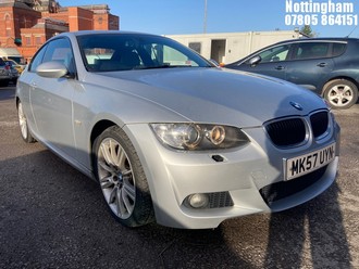 Location: Nottingham - 2007 BMW 320I M SPORT COUPE REG: MK57UYN, 1995cc PETROL, 6 SPEED MANUAL PETROL, Former Keepers: 4, Keys: Yes, MOT Expiry date: 30/01/2026