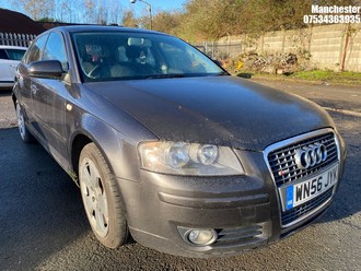 Location: Manchester - 2006 AUDI A3 SPORT TDI 5 Door Hatchback REG: WN56JYK, 1968cc Diesel, 6 Speed Manual Diesel, Former Keepers: 7, Keys: No, MOT Expiry date: 18/12/2025