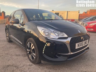 Location: Nottingham - 2016 DS DS3 CHIC PURETECH S/S 3 Door Hatchback REG: NX16UWO, 1200cc Petrol, 5 Speed Manual Petrol, Former Keepers: 2, Keys: Yes, MOT Expiry date: 10/08/2025