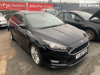 Location: Belvedere - 2015 FORD FOCUS ZETEC S TDCI 5 Door Hatchback REG: YJ65XRV, Keys: No, MOT Expiry date: 12/09/2025, 1499 Diesel, 6 Speed Manual Diesel, Former Keepers: 5