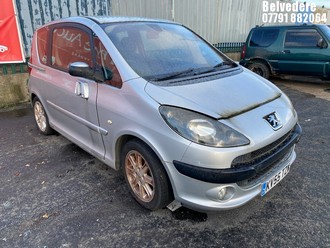 Location: Belvedere - 2006 PEUGEOT 1007 SPORT SEMI-AUTO 3 Door Hatchback REG: KV55TZW, Keys: No, MOT Expiry date: 20/03/2024, 1587 Petrol, 5 Speed Semi Auto Petrol, Former Keepers: 11