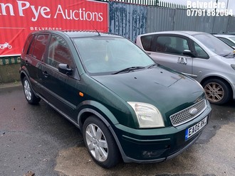 Location: Belvedere - 2005 FORD FUSION+ AUTO 5 Door Hatchback REG: EA05RKJ, Keys: No, MOT Expiry date: 28/06/2025, 1596 Petrol, 5 Speed Auto Petrol, Former Keepers: 8