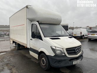 Location: Belvedere - 2016 MERCEDES-BENZ SPRINTER 314CDI Luton Van REG: DC66XZM, Keys: No, MOT Expiry date: 16/02/2026, 2143 Diesel, 6 Speed Manual Diesel, Former Keepers: 4