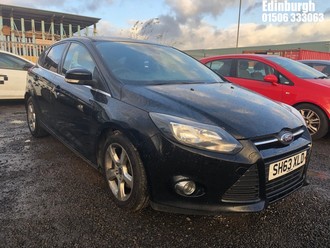 Location: Edinburgh - 2013 FORD FOCUS ZETEC NAVIGATOR TDC 5 Door Hatchback REG: SH63XLD, Keys: No, MOT Expiry date: 07/10/2025, 1560 Diesel, 6 Speed Manual Diesel, Former Keepers: 5