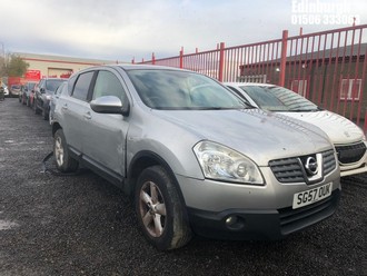 Location: Edinburgh - 2007 NISSAN QASHQAI ACENTA 2WD 5 Door Hatchback REG: SG57OUK, Keys: No, MOT Expiry date: 28/04/2026, 1598 Petrol, 5 Speed Manual Petrol, Former Keepers: 7