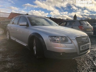 Location: Edinburgh - 2006 AUDI ALLROAD TDI QUATTRO A Estate REG: WD06EAE, Keys: No, MOT Expiry date: 27/07/2026, 2698 Diesel, 6 Speed Auto Diesel, Former Keepers: 7