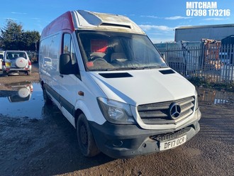 Location: Mitcham - 2017 MERCEDES-BENZ SPRINTER 314CDI PANEL VAN REG: DF17OCR, 2143cc DIESEL, 6 SPEED MANUAL DIESEL, Former Keepers: 0, Keys: Yes, MOT Expiry date: 24/03/2025