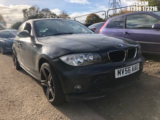 Location: Mitcham - 2006 BMW 118I SE AUTO 5 Door Hatchback REG: MV56AAU, 1995cc Petrol, 6 Speed Auto Petrol, Former Keepers: 14, Keys: No, MOT Expiry date: 01/09/2025