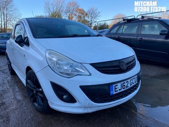 Location: Mitcham - 2012 VAUXHALL CORSA LIMITED EDITION 3 Door Hatchback REG: EJ62GCU, Keys: No, MOT Expiry date: 21/11/2024, 1229 Petrol, 5 Speed Manual Petrol, Former Keepers: 6