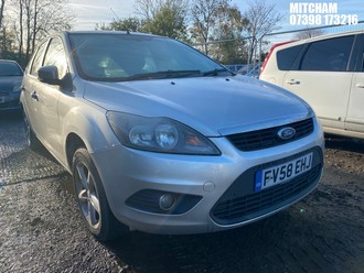 Location: Mitcham - 2009 FORD FOCUS ZETEC 125 5 Door Hatchback REG: FV58EHJ, Keys: No, MOT Expiry date: 13/10/2025, 1798 Petrol, 5 Speed Manual Petrol, Former Keepers: 4