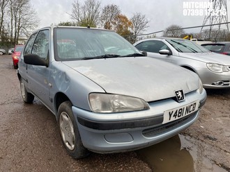 Location: Mitcham - 2001 PEUGEOT 106 INDEPENDENCE 3 Door Hatchback REG: Y481NCD, Keys: No, MOT Expiry date: 16/01/2025, 1124 Petrol, 5 Speed Manual Petrol, Former Keepers: 7