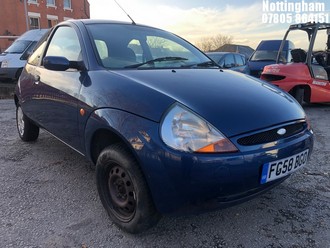 Location: Nottingham - 2008 FORD KA STYLE 3 Door Hatchback REG: FG58BGO, Keys: No, MOT Expiry date: 20/10/2025, 1297 Petrol, 5 Speed Manual Petrol, Former Keepers: 5