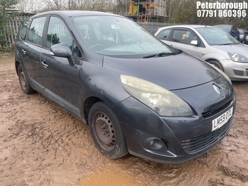 Location: Peterborough - 2009 RENAULT GR SCENIC EXPR-N DCI 106 MPV REG: LM59OTL, Keys: No, MOT Expiry date: 11/08/2025, 1461 Diesel, 6 Speed Manual Diesel, Former Keepers: 5