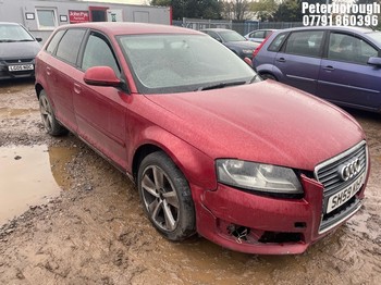 Location: Peterborough - 2009 AUDI A3 E SE TDI 5 Door Hatchback REG: SH59KLP, Keys: No, MOT Expiry date: 08/12/2024, 1896 Diesel, 5 Speed Manual Diesel, Former Keepers: 7