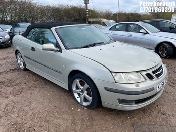 Location: Peterborough - 2004 SAAB 9-3 VECTOR 175 BHP Convertible REG: KU54KPP, Keys: No, MOT Expiry date: 24/08/2024, 2000 Petrol, 5 Speed Manual Petrol, Former Keepers: 3