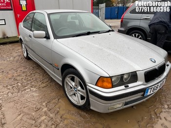 Location: Peterborough - 1999 BMW 316I COMPACT 3 Door Hatchback REG: T68ARX, Keys: No, MOT Expiry date: 22/08/2025, 1895 Petrol, 5 Speed Manual Petrol, Former Keepers: 5