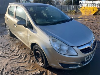Location: Peterborough - 2008 VAUXHALL CORSA CLUB 5 Door Hatchback REG: UEZ3677, Keys: No, MOT Expiry date: 01/02/2026, 1229 Petrol, 5 Speed Manual Petrol, Former Keepers: 9